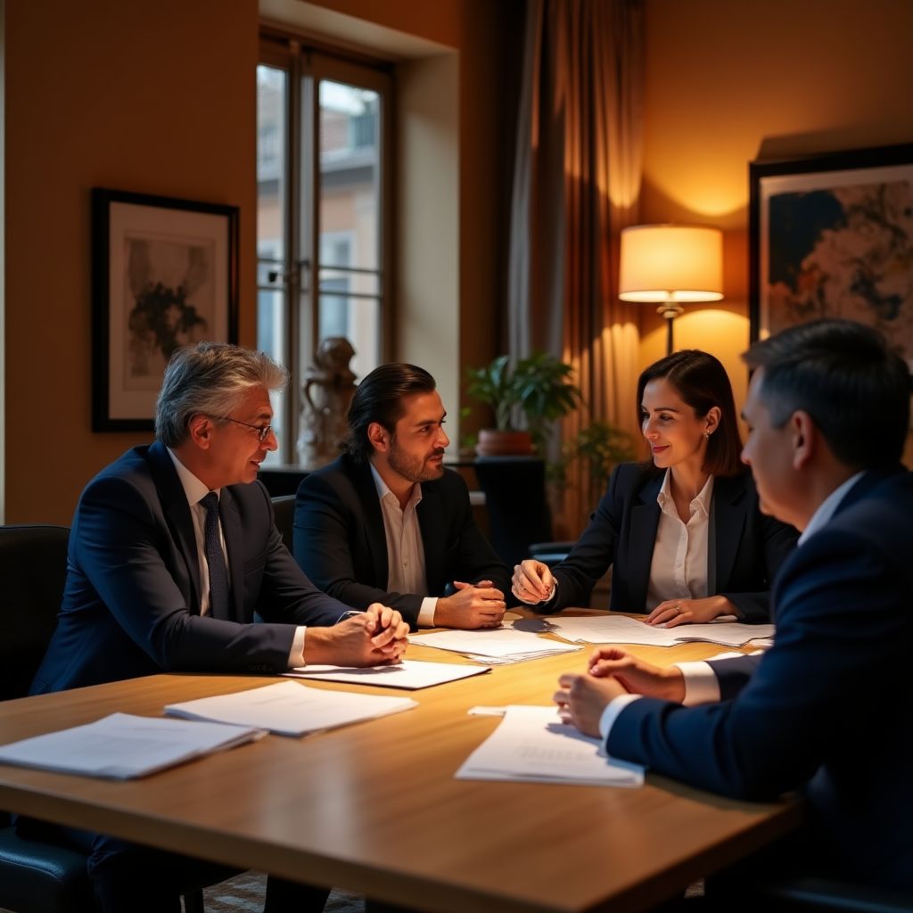 Fundadores de FinanzaChile en reunión inaugural